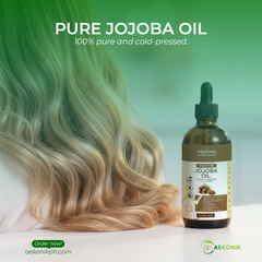 AEKONIK 100% Pure Jojoba Oil - Nourishing and Moisturizing - Cold Pressed - 118ML