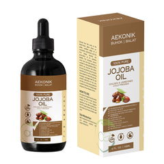 AEKONIK 100% Pure Jojoba Oil - Nourishing and Moisturizing - Cold Pressed - 118ML