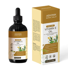 AEKONIK 100% Pure Vitamin E Oil - All Over Body Nourishment - Cold Pressed - 118ML