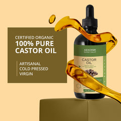 AEKONIK 100% Pure Organic Castor Oil - Cold Pressed - 120ML