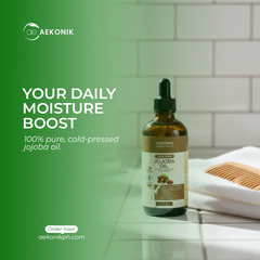 AEKONIK 100% Pure Jojoba Oil - Nourishing and Moisturizing - Cold Pressed - 118ML