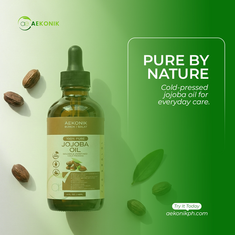 AEKONIK 100% Pure Jojoba Oil - Nourishing and Moisturizing - Cold Pressed - 118ML
